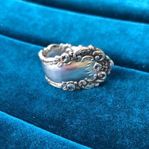 Antique Silver Plated Spoon Ring